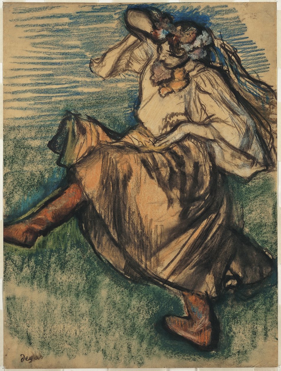 Tänzerin in ukrainischer Tracht von Edgar Degas