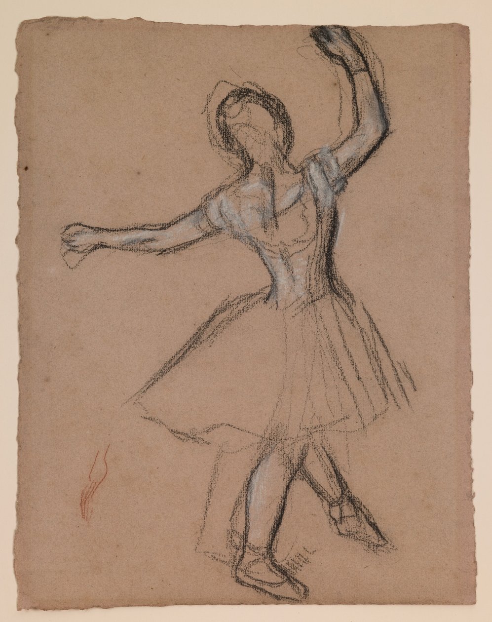 Tänzerin auf der Bühne und in Bewegung, um 1880-85 von Edgar Degas