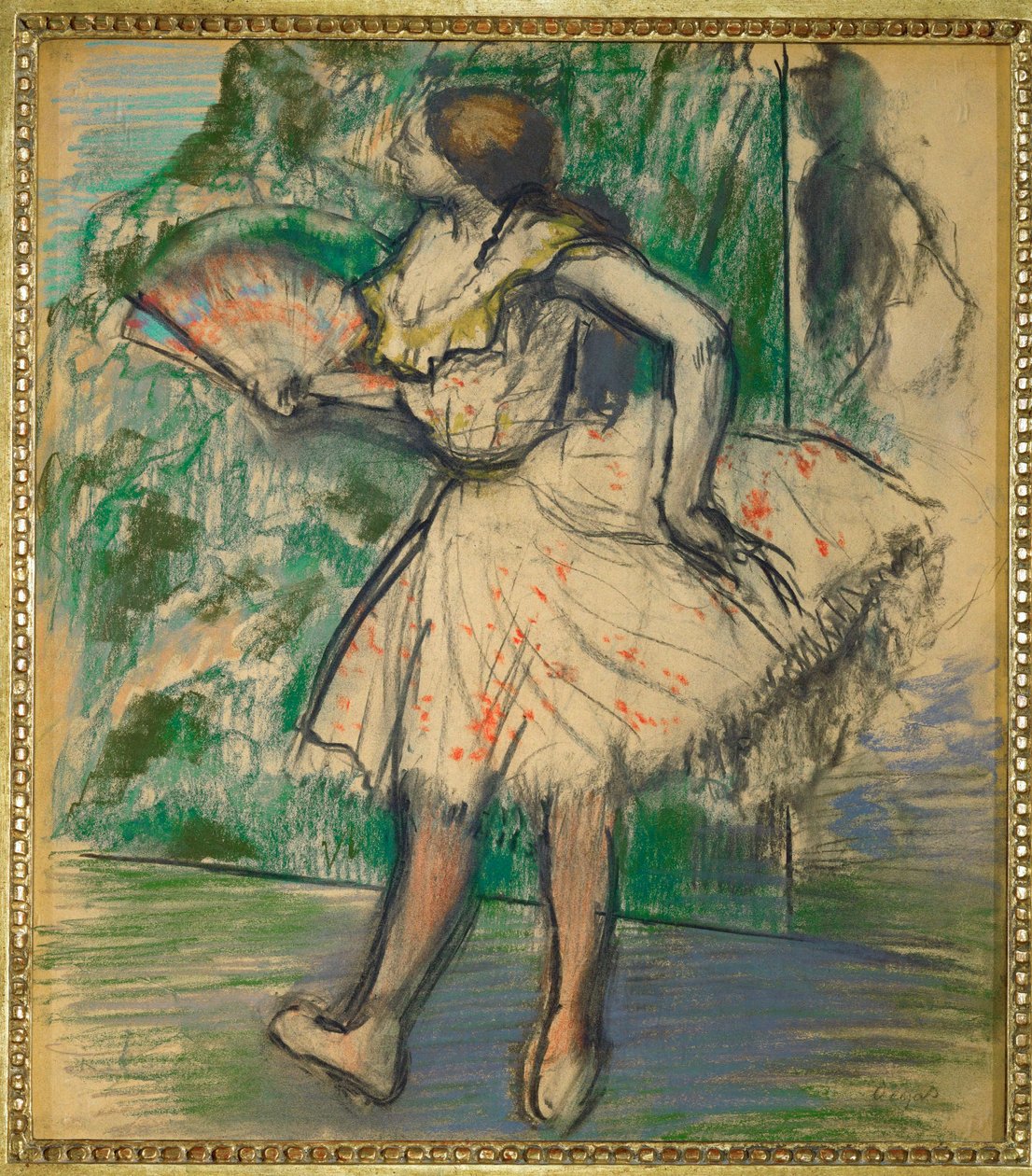 Tänzerin mit Fächer von Edgar Degas