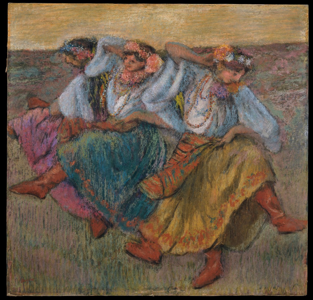 Tänzer in ukrainischer Tracht von Edgar Degas