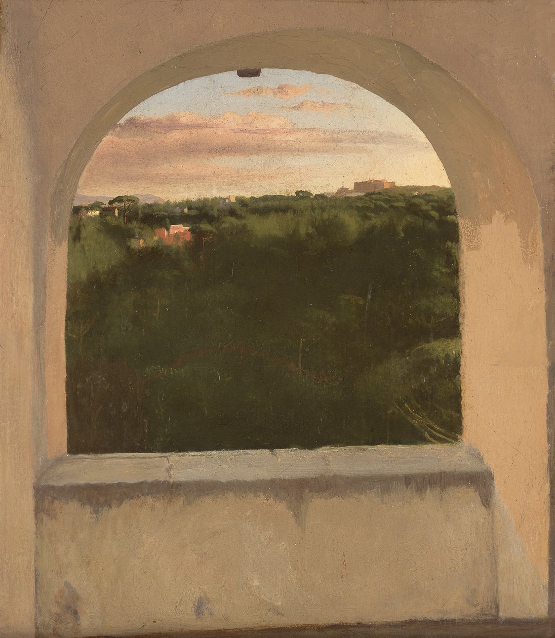 Degas - Italienische Landschaft durch ein Fenster gesehen, um 1856-59, L 48 von Edgar Degas
