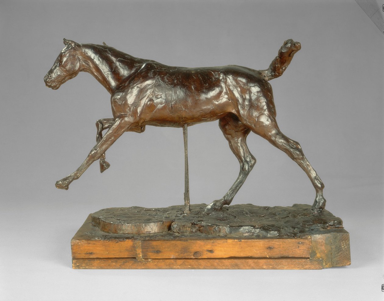 Pferd galoppiert auf dem rechten Fuß, späte 1880er von Edgar Degas