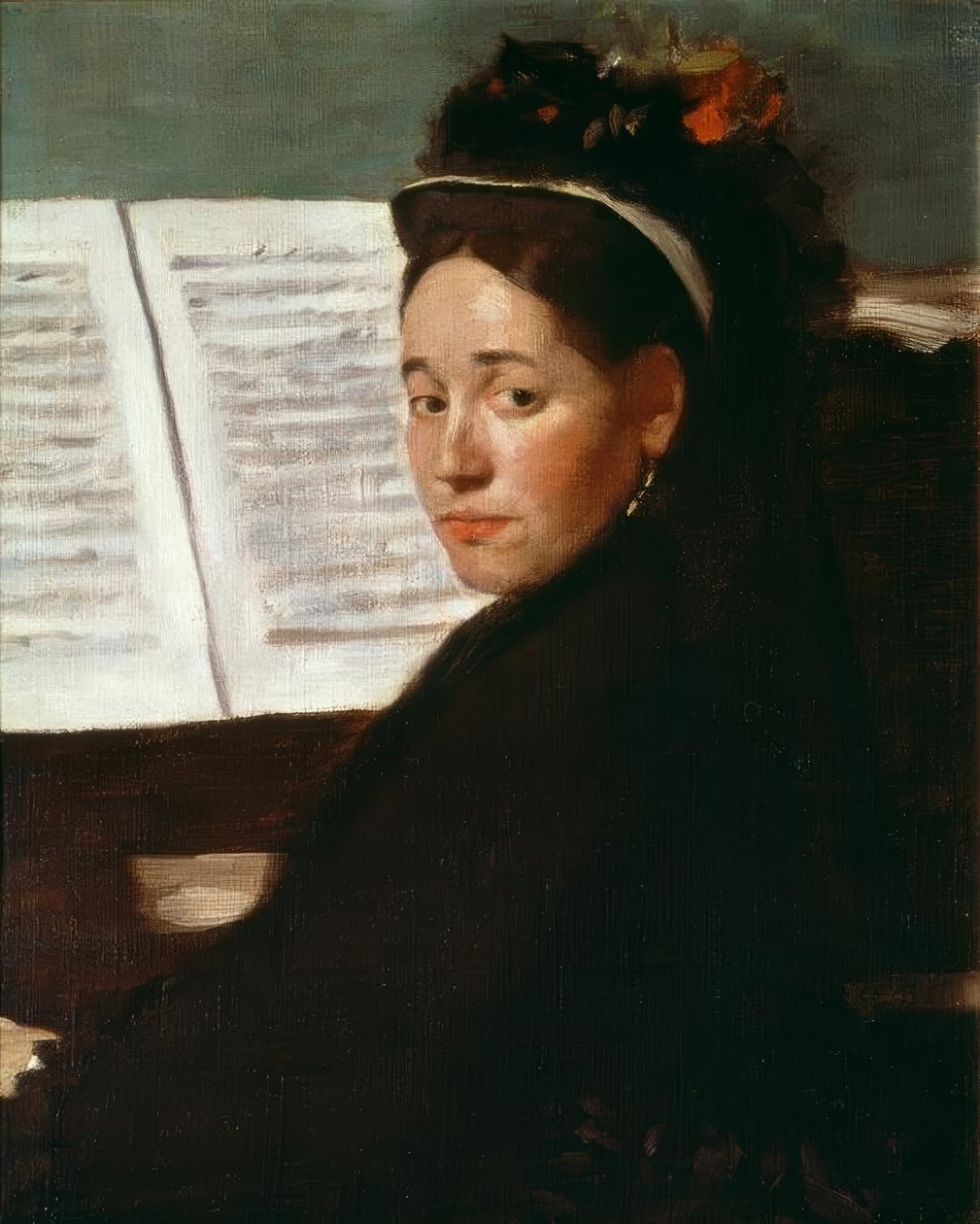 Mademoiselle Dihau am Klavier von Edgar Degas
