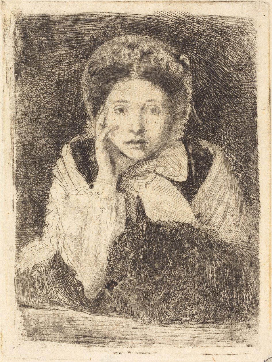 Marguerite De Gas, die Schwester des Künstlers, 1860-1862 von Edgar Degas