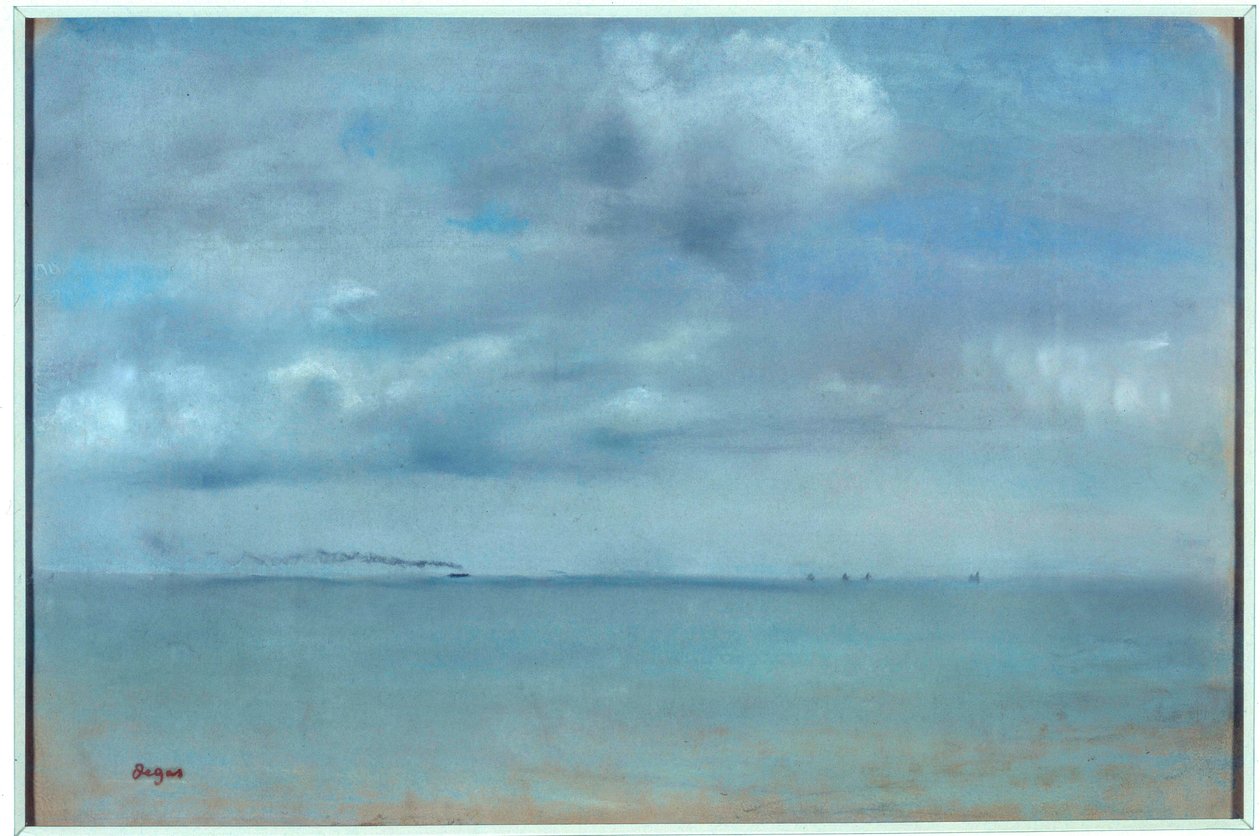 Marine. Pastellgemälde auf Chamois von Edgar Degas (1834-1917) 1869 Paris, Musée d