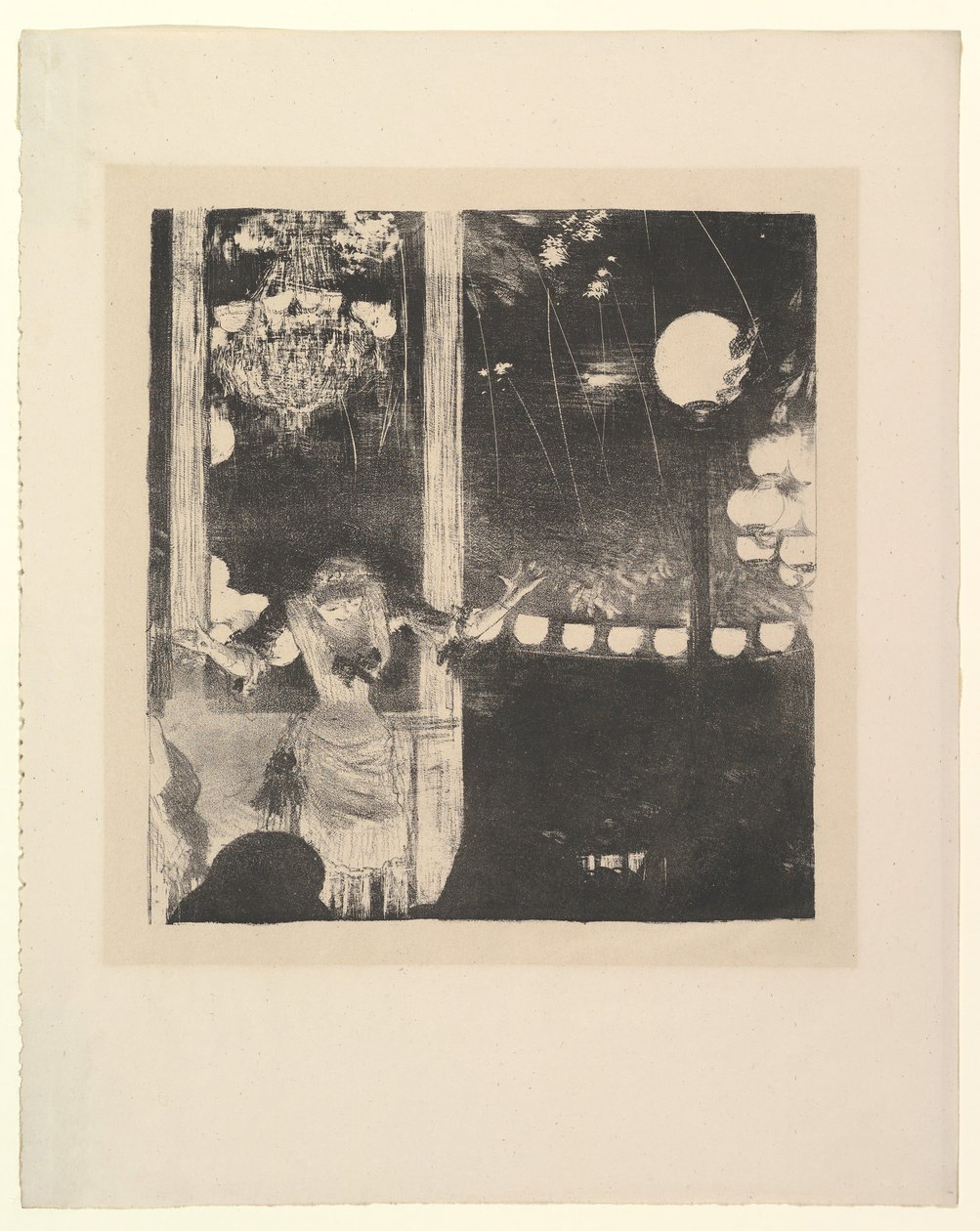 Mlle Bécat im Café des Ambassadeurs, Paris von Edgar Degas