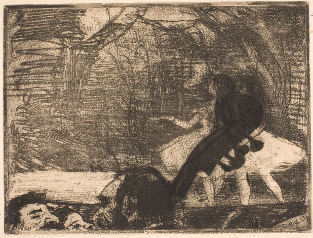Auf der Bühne von Edgar Degas