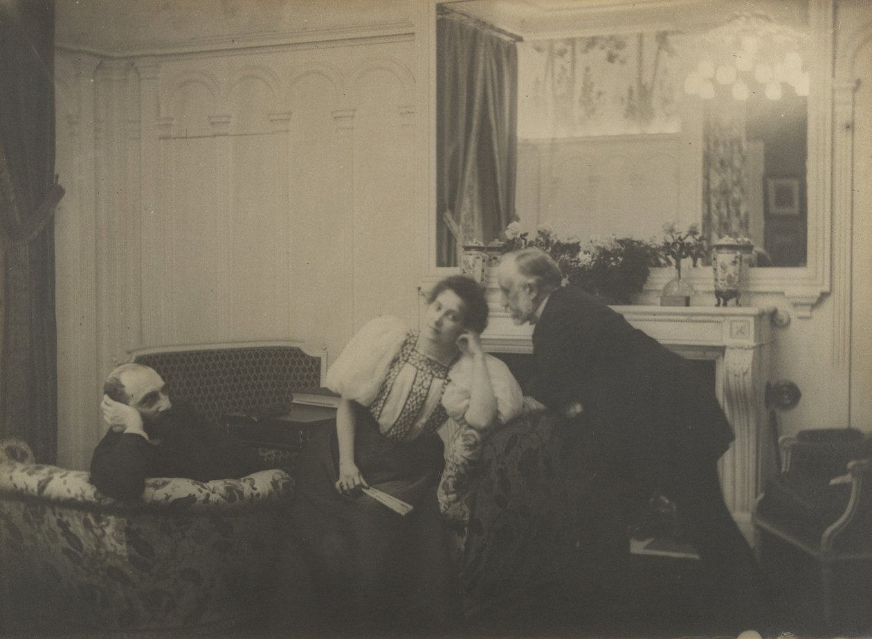 Paul Poujaud, Mme. Arthur Fontaine und Degas von Edgar Degas