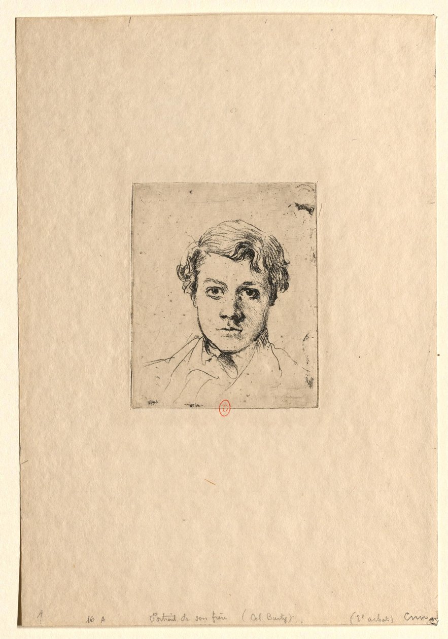 Porträt des Bruders des Künstlers (René Degas) von Edgar Degas