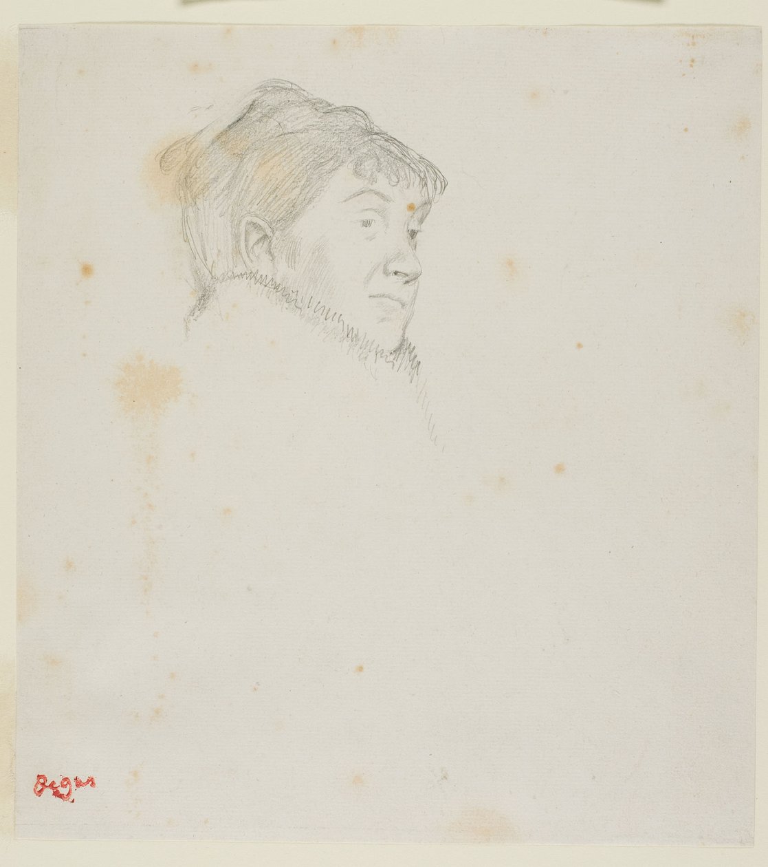 Porträt von Madame Dietz-Monnin (ehemals Kopf einer Frau) von Edgar Degas