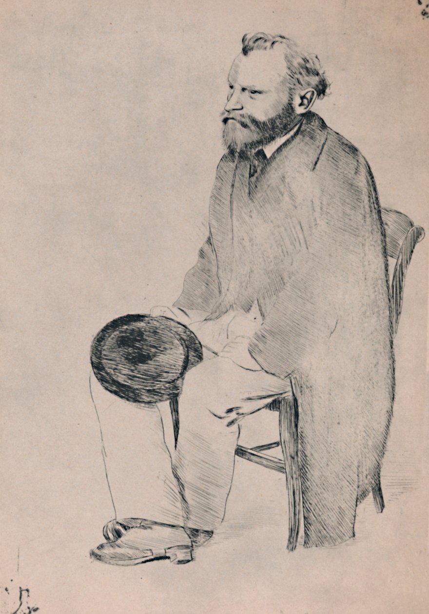 Porträt von Manet sitzend, ca. 1865, 1946 von Edgar Degas