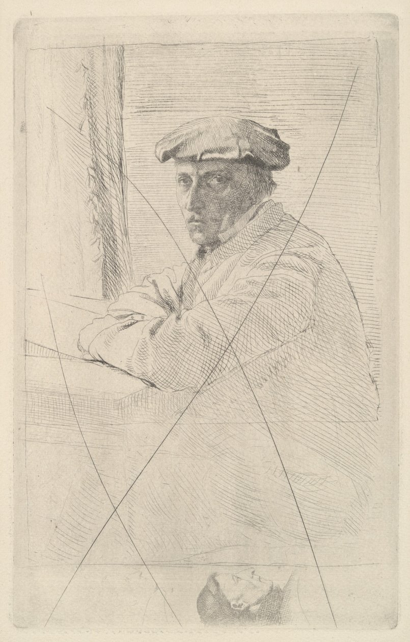 Porträt des Graveurs Joseph Tourny, 1857 von Edgar Degas