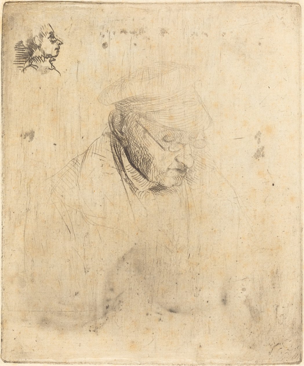 René-Hilaire de Gas, Großvater des Künstlers, 1856 von Edgar Degas