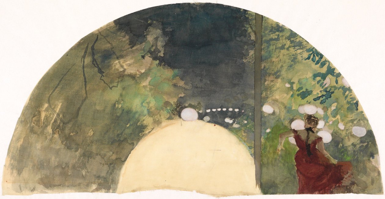 Sängerin in einem Pariser Gartencafé von Edgar Degas