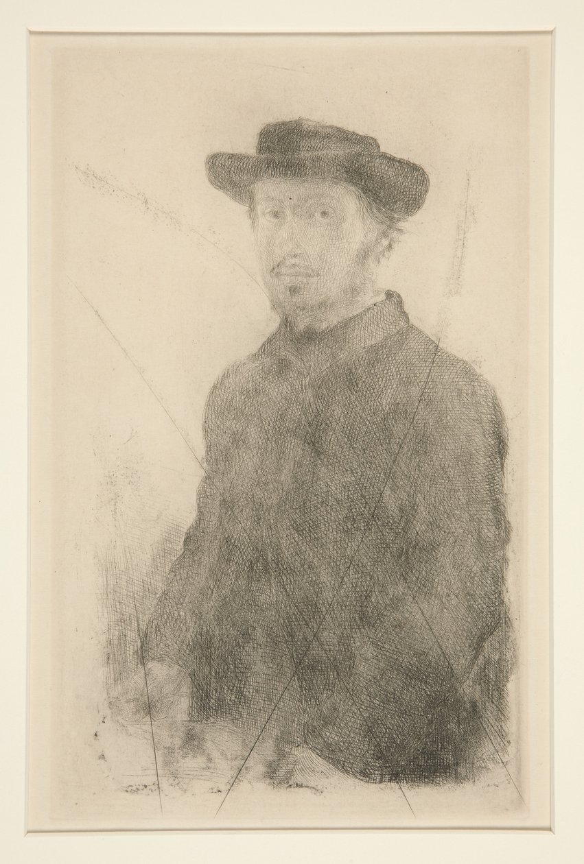 Selbstporträt, 1857 von Edgar Degas