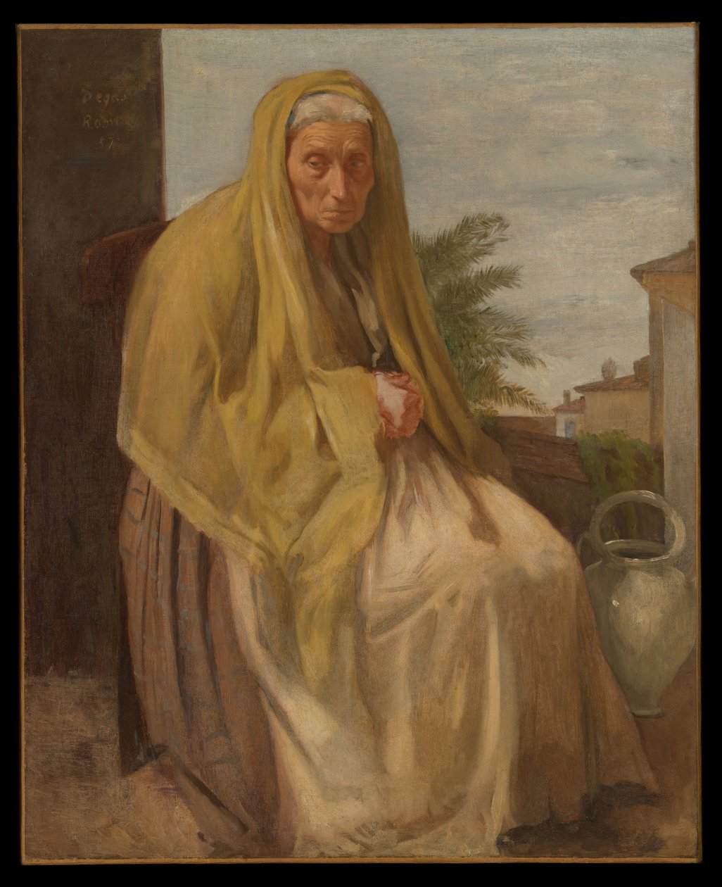 Die alte italienische Frau von Edgar Degas