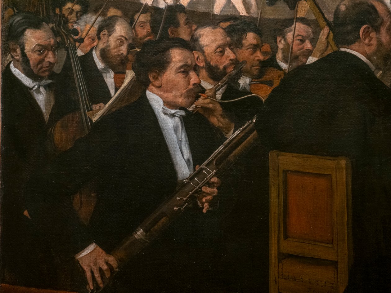 Das Opernorchester (Detail). 1870 von Edgar Degas