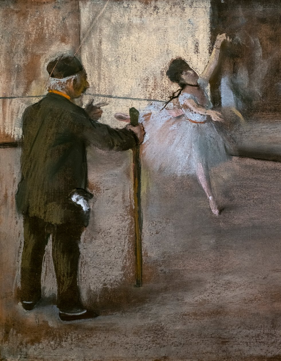 Die Tanzstunde (Detail). Um 1876 von Edgar Degas