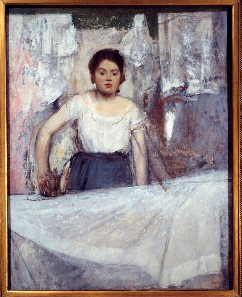 Die Eisenarbeit. Gemälde von Edgar Degas (1834-1917) 1869 von Edgar Degas