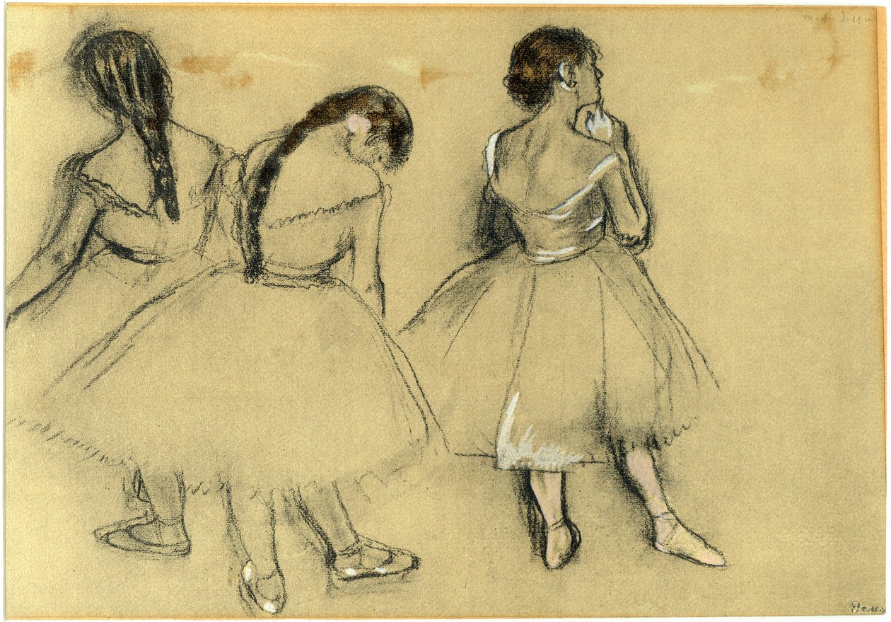Drei Tänzerinnen von Edgar Degas