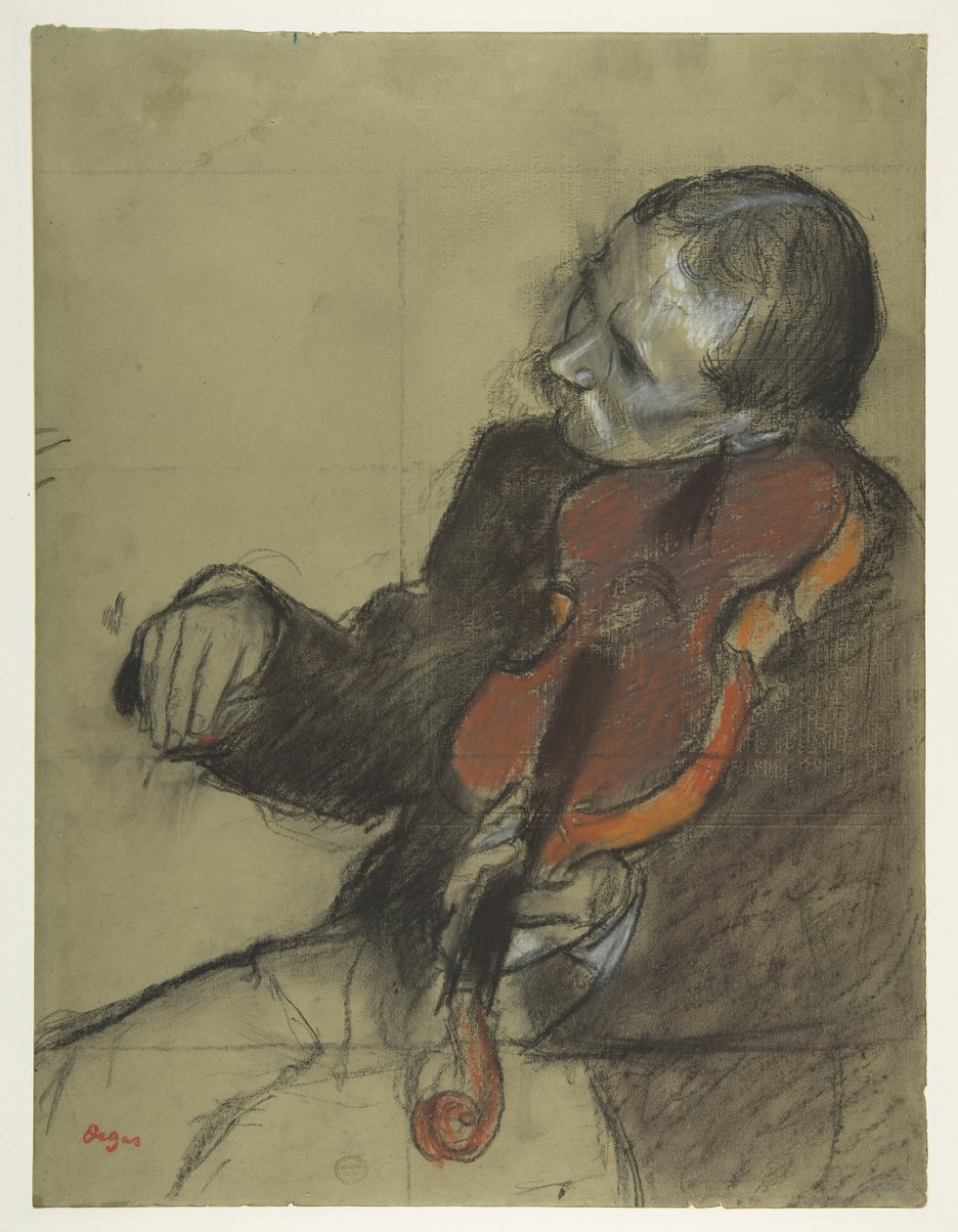 Geiger, Studie für "Die Tanzstunde" von Edgar Degas