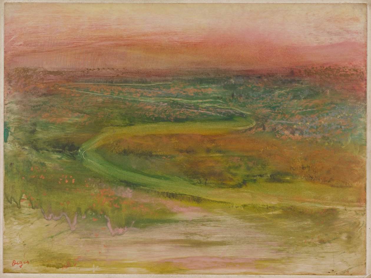 Windender Fluss von Edgar Degas