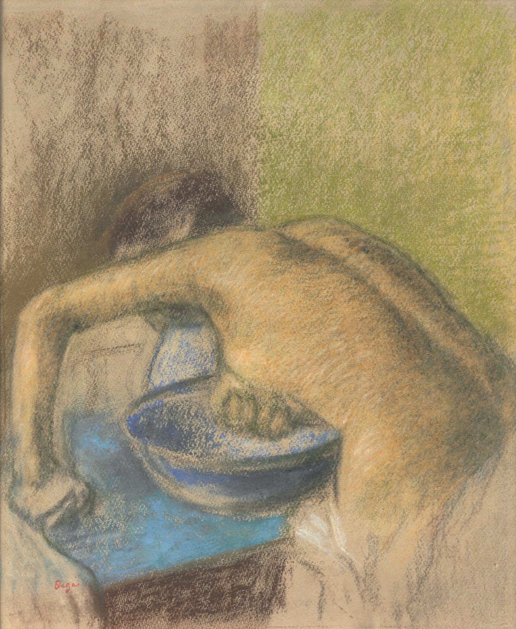 Frau bei ihrer Toilette; Femme a sa toilette, ca. 1888-1892 von Edgar Degas