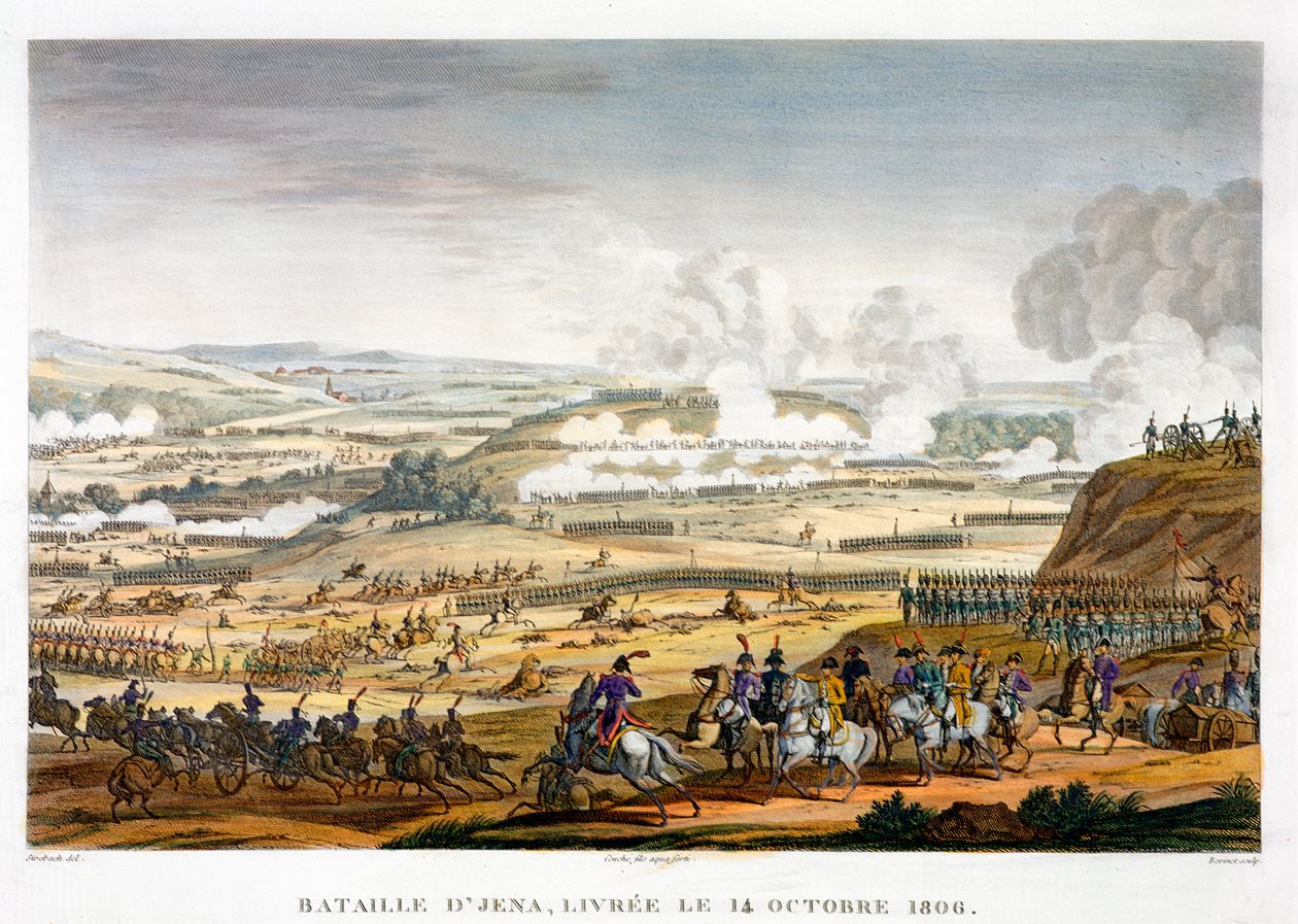 Die Schlacht von Jena, Deutschland, 14. Oktober 1806 von Edme Bovinet