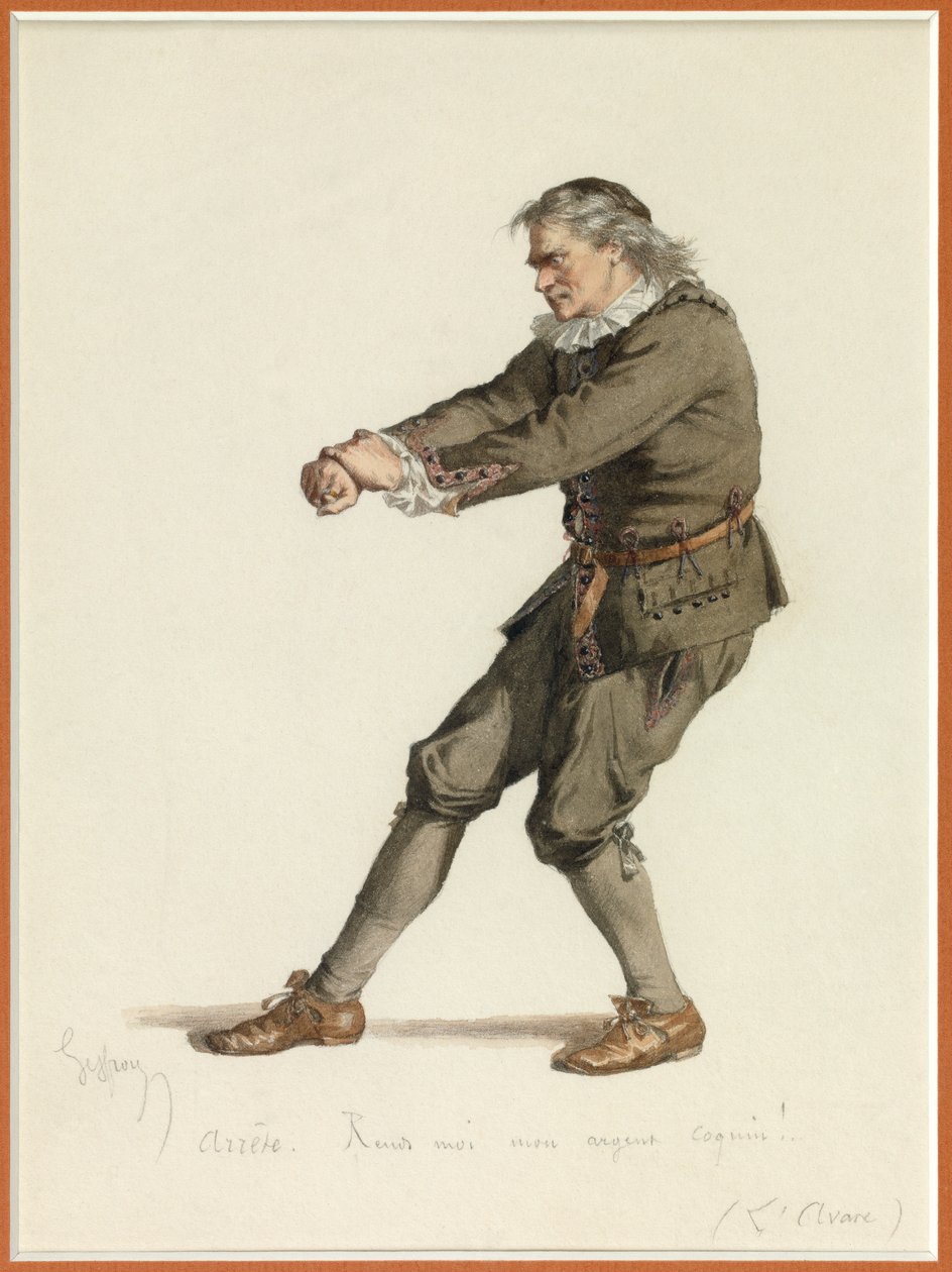 Porträt von Harpagon von Edmond Aime Florentin Geffroy