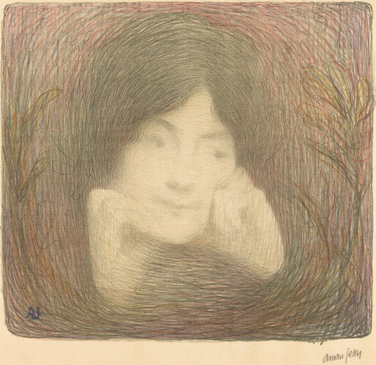 Mlle Moréno von der Comédie-Française von Edmond Aman Jean
