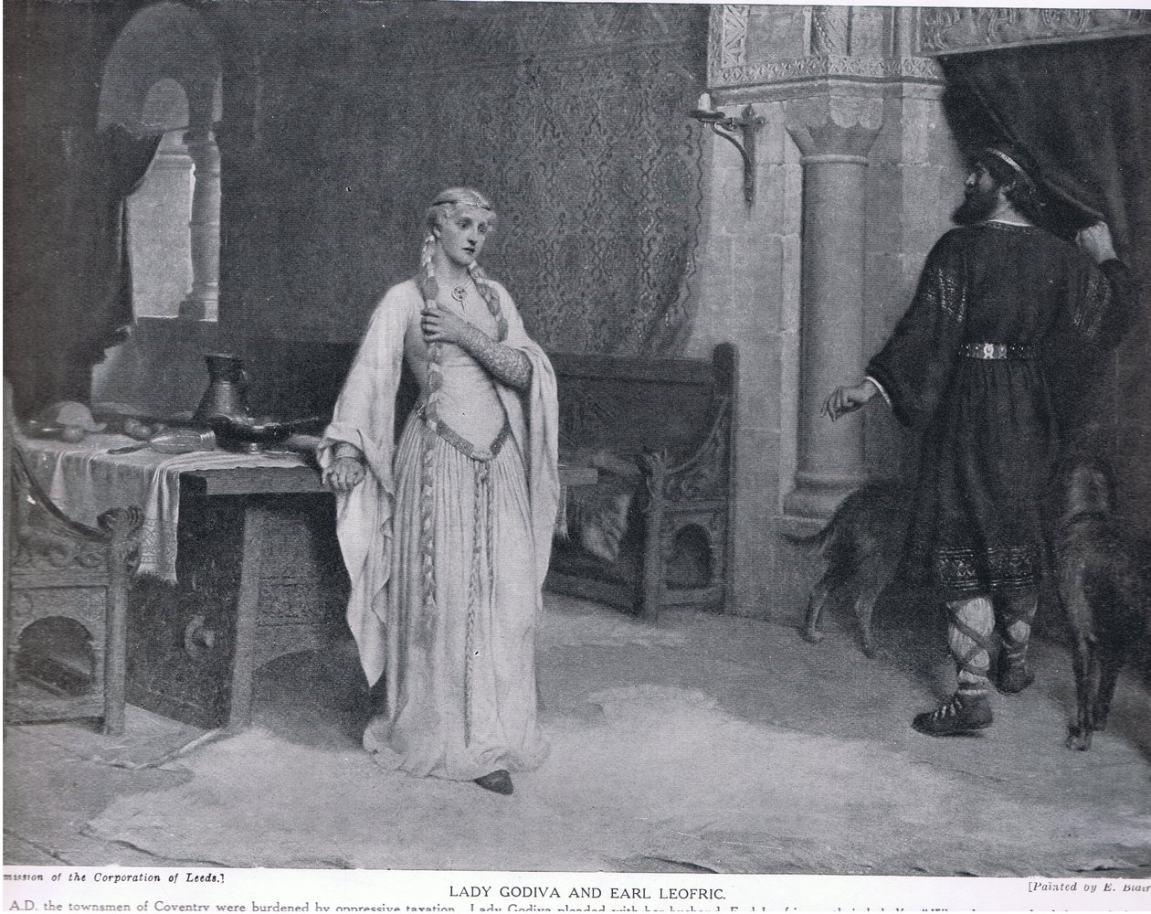 Lady Godiva und Earl Leofric, Illustration aus 