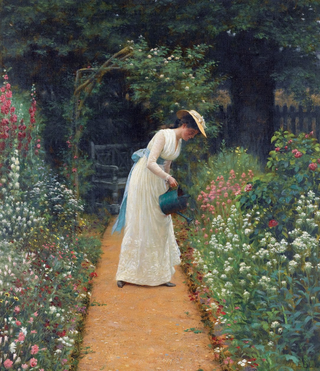 Der Garten meiner Dame von Edmund Blair Leighton