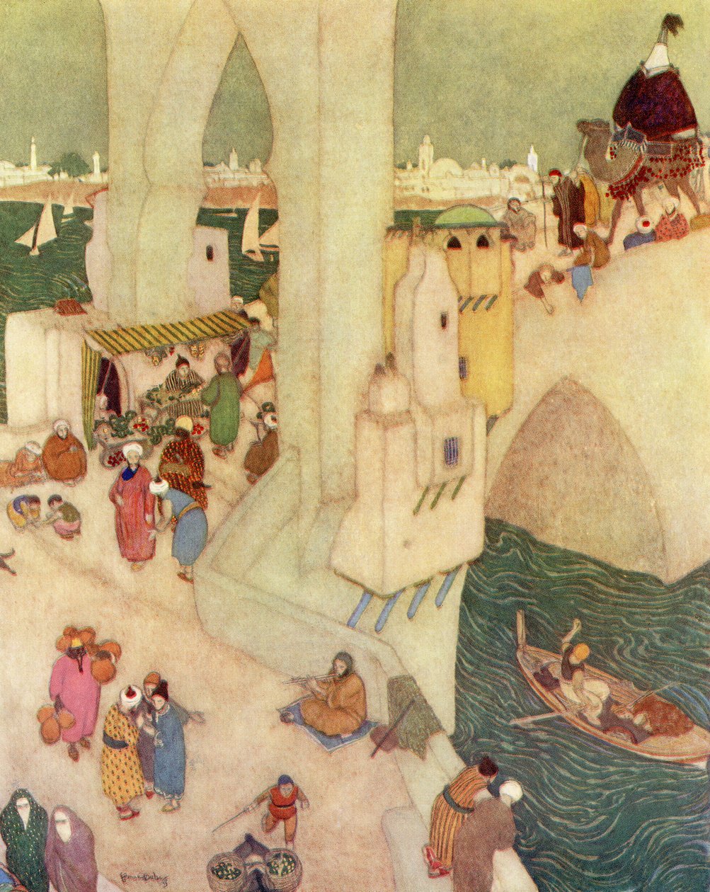 In der Stadt Bagdad, Illustration aus 