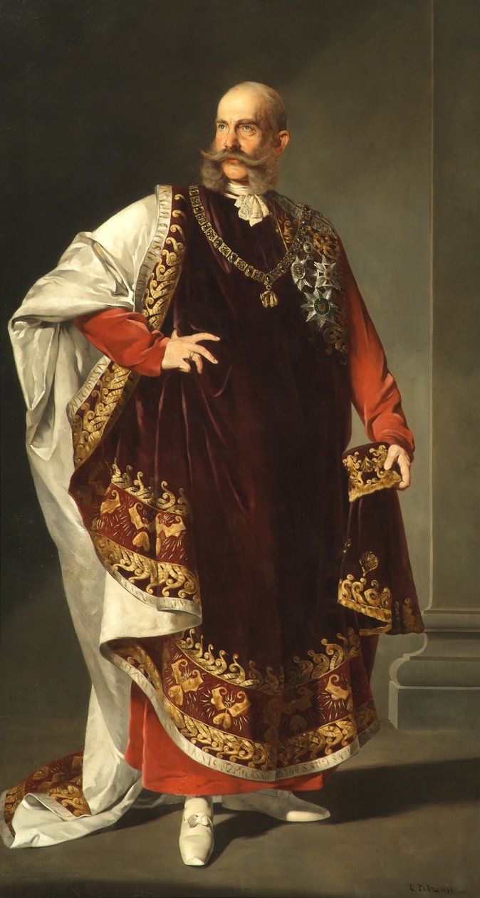 Kaiser Franz Joseph I. im Ornat des Ordens vom Goldenen Vlies von Edmund Pölz