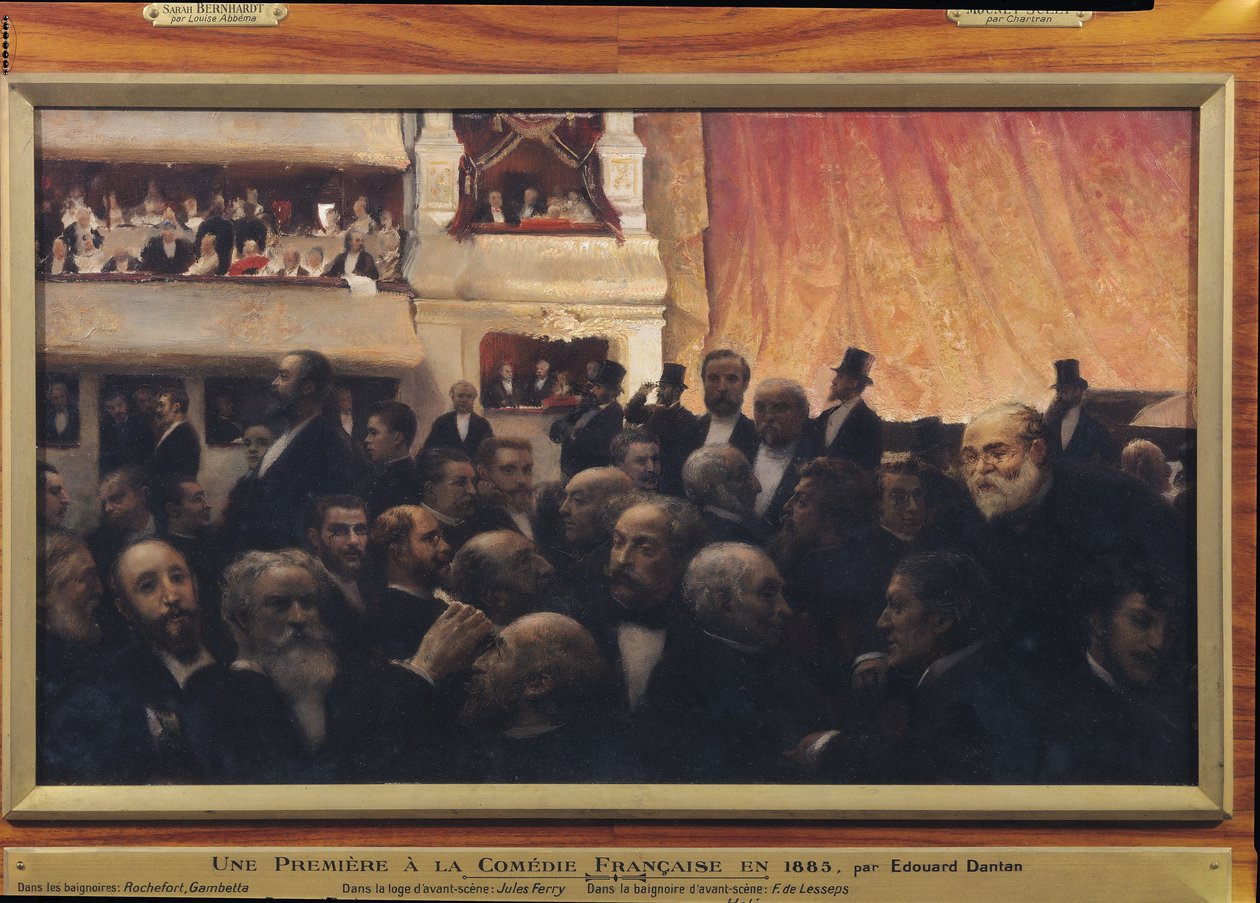 Erste Nacht an der Comédie-Française im Jahr 1885 von Edouard Joseph Dantan