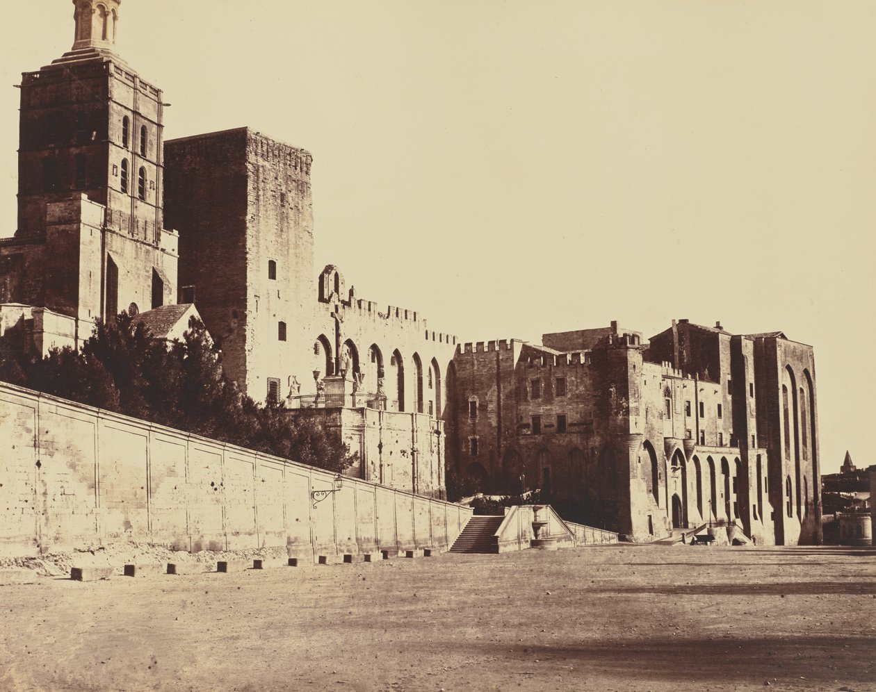 Avignon. Papstpalast von Édouard Baldus