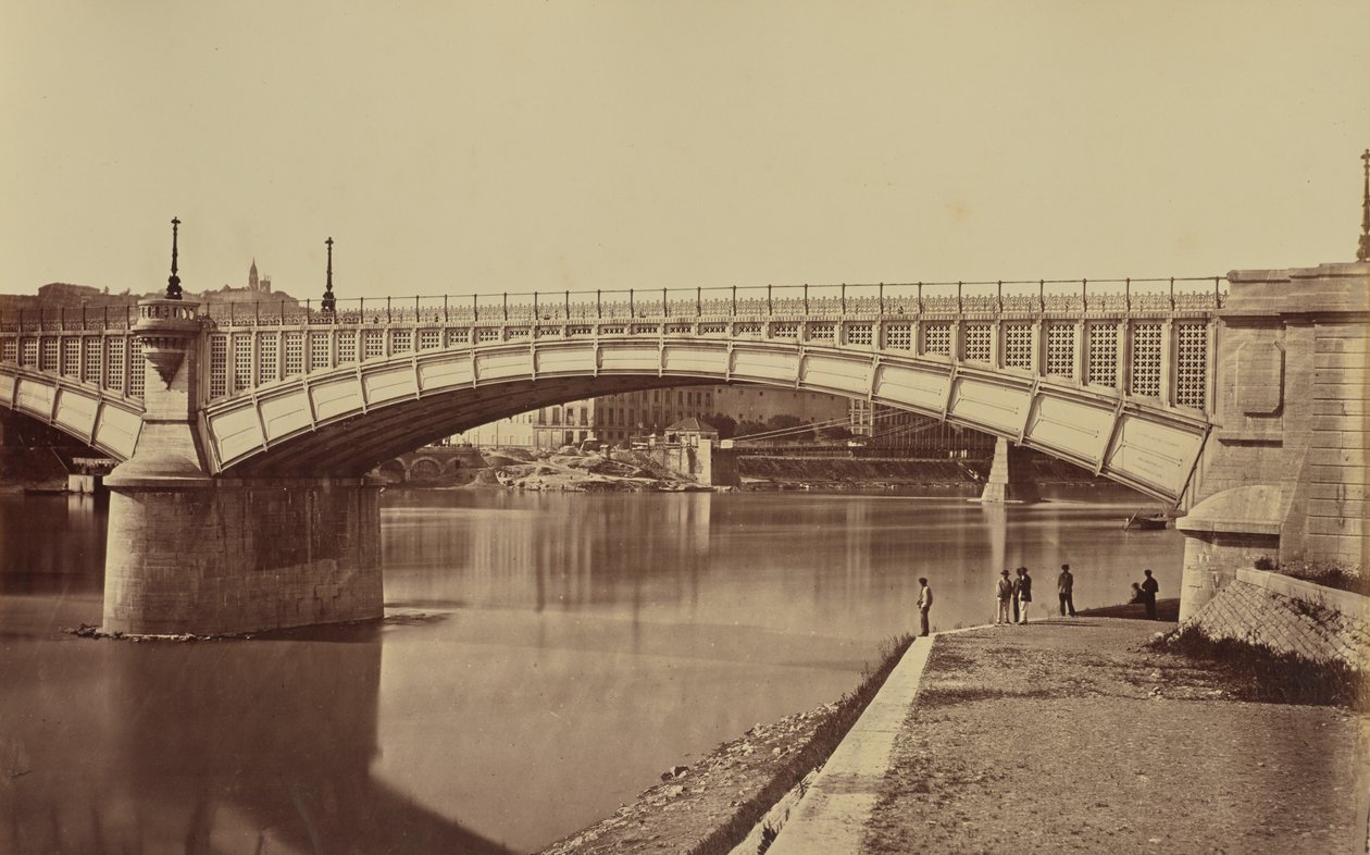 Lyon. Viadukt über die Rhône von Édouard Baldus