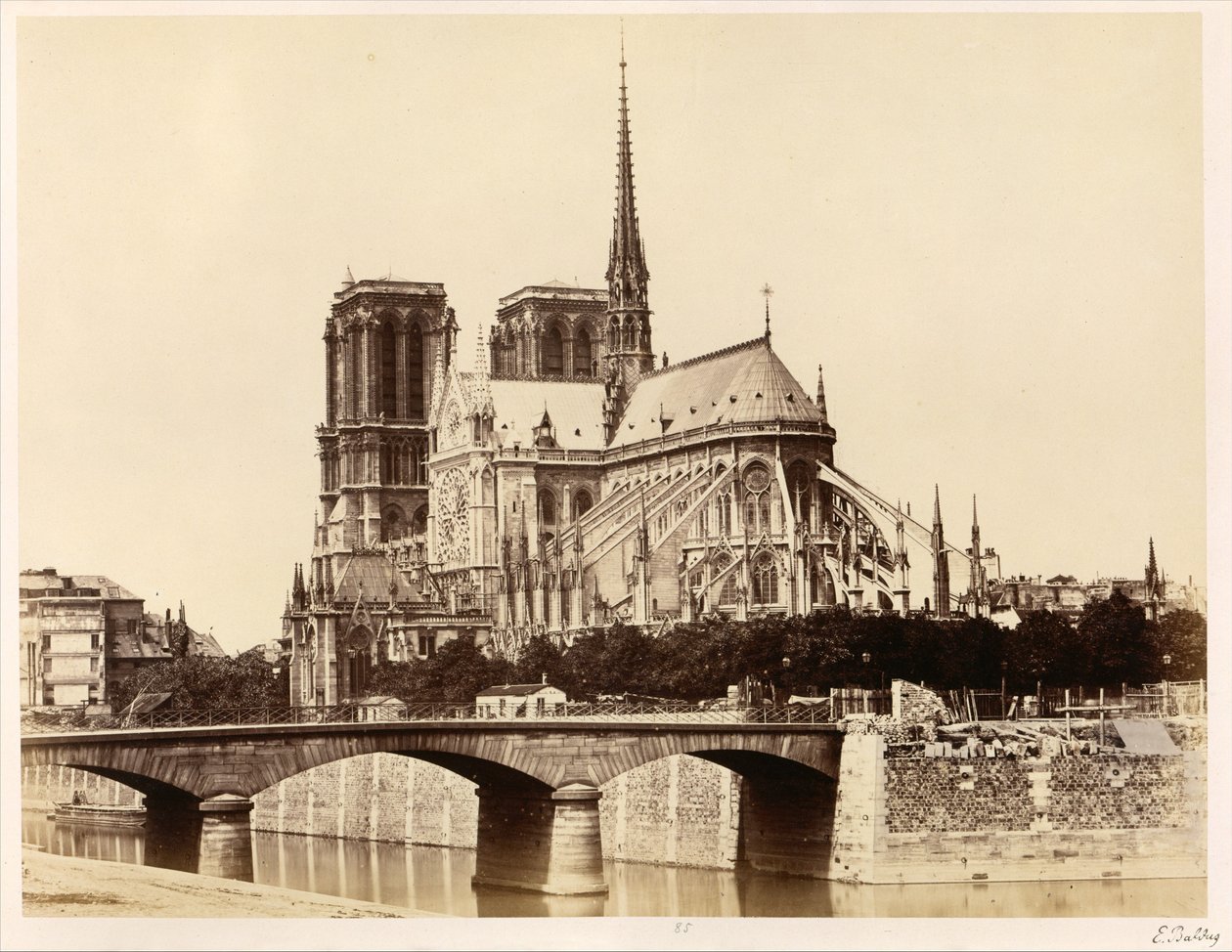 Notre-Dame (Apsis) von Édouard Baldus