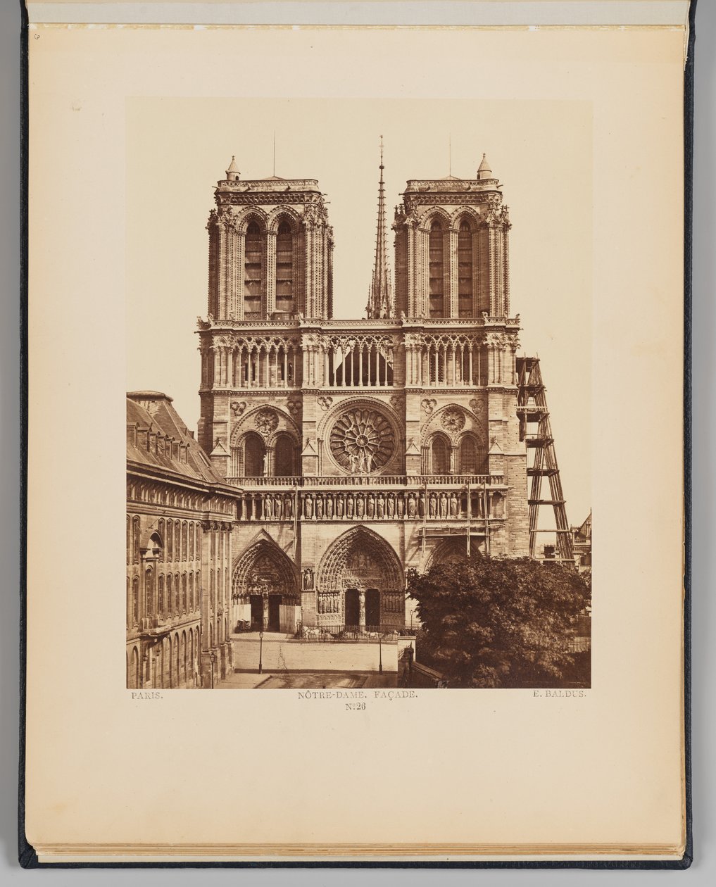 Notre-Dame (Fassade) von Édouard Baldus