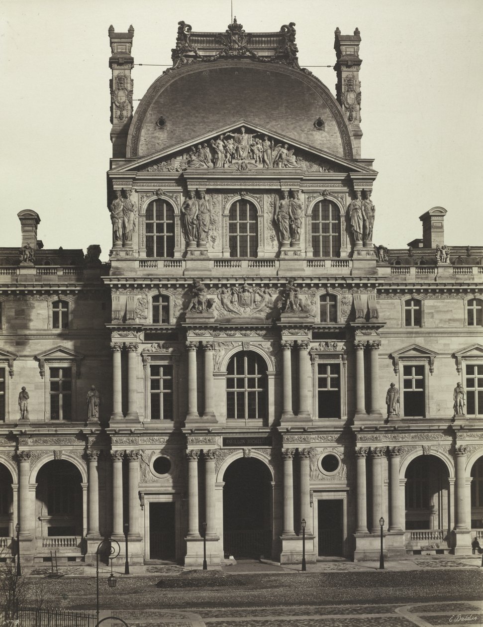Richelieu-Pavillon, Louvre, Paris von Édouard Baldus