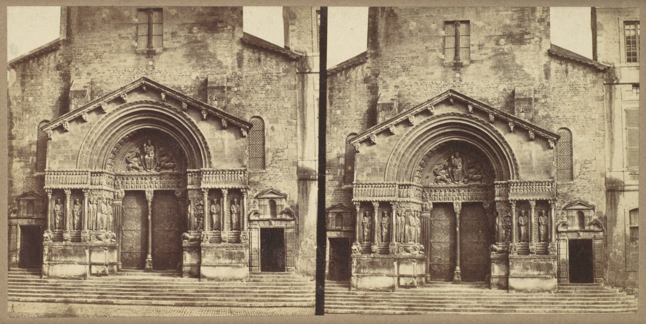 [Portal, Kirche von Saint-Trophime, Arles] von Édouard Baldus