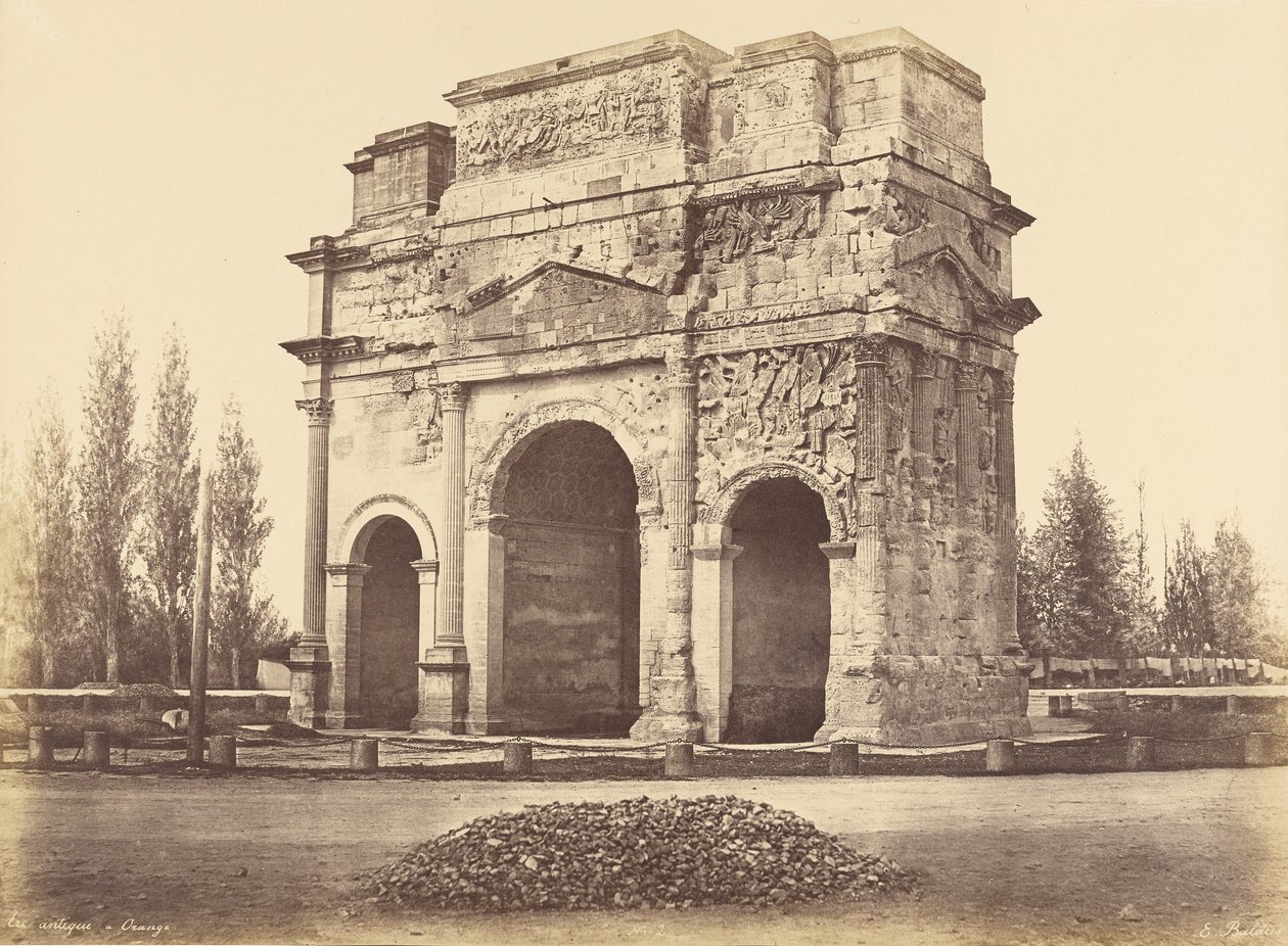 Römischer Bogen, Orange von Édouard Baldus