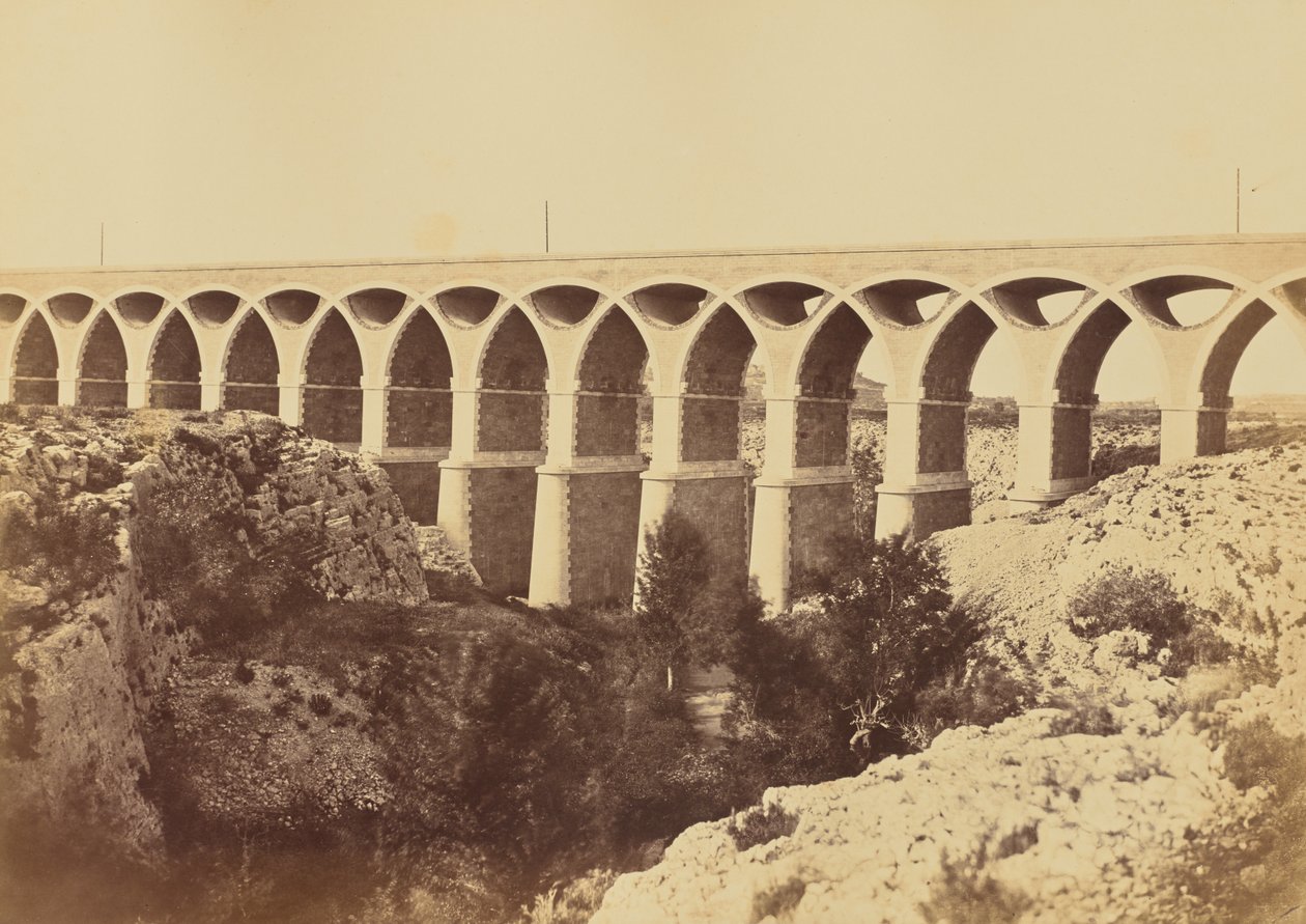 Viadukt von St. Chamas von Édouard Baldus