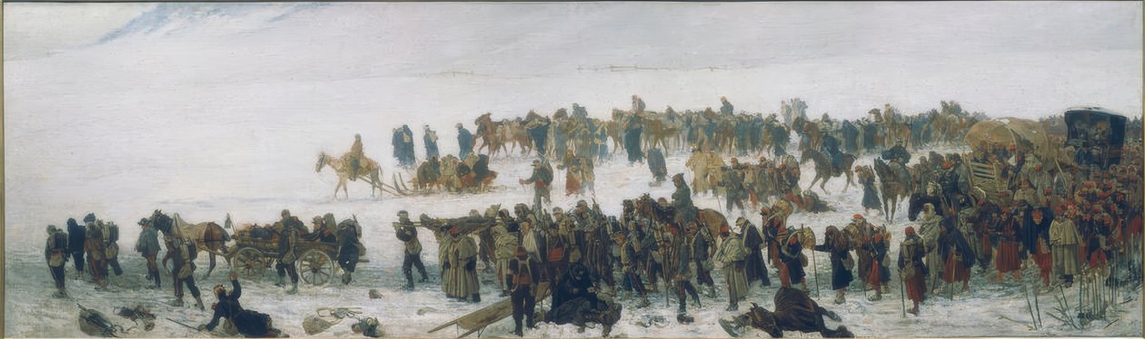 Zug der Verwundeten von Edouard Castres