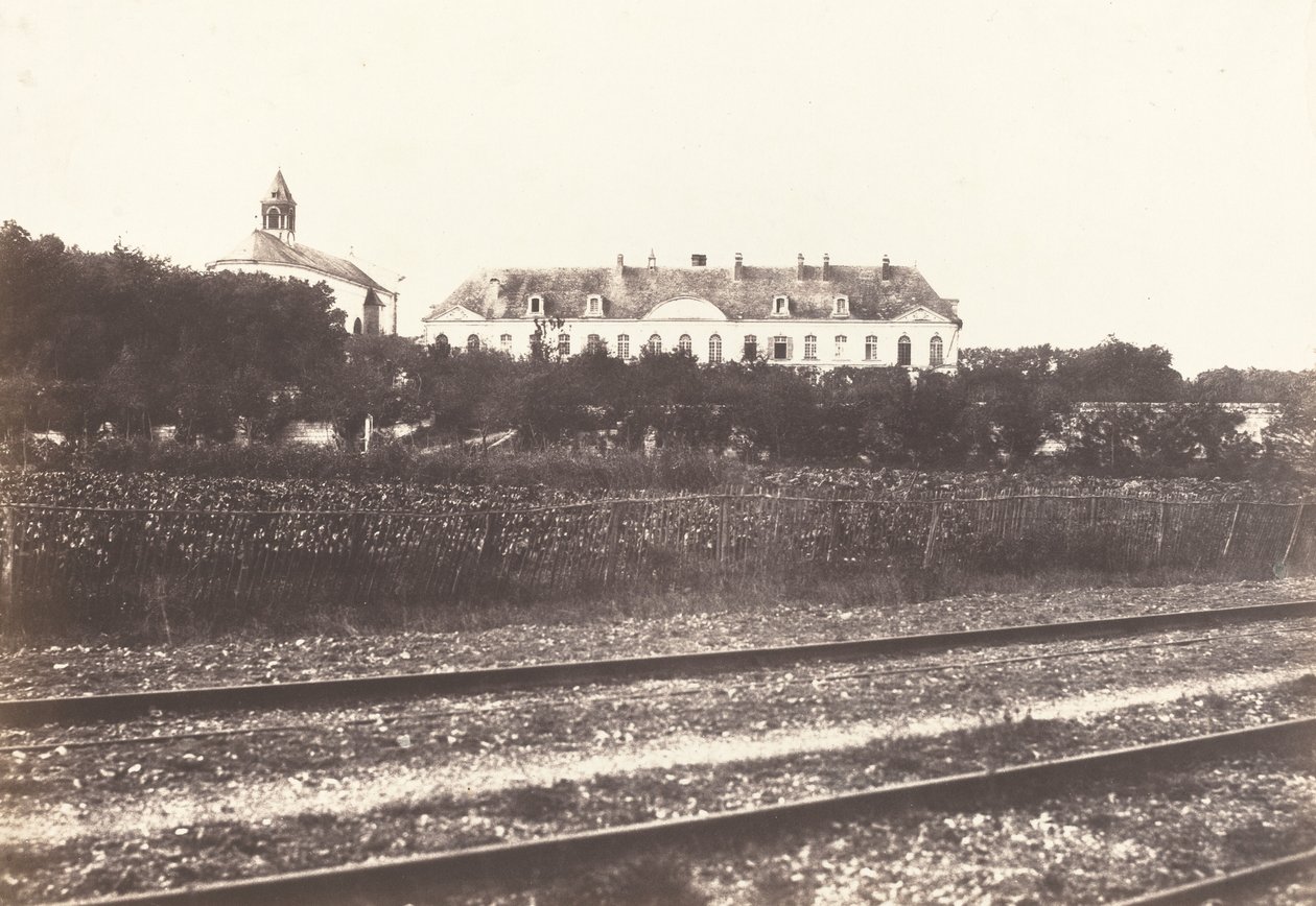 Abtei du Gard bei Abbeville von Edouard Denis Baldus