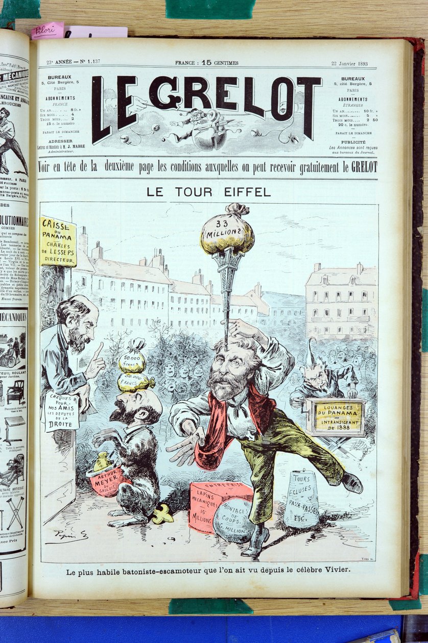 Titelblatt von Le Grelot von Edouard Guillaumin Pepin