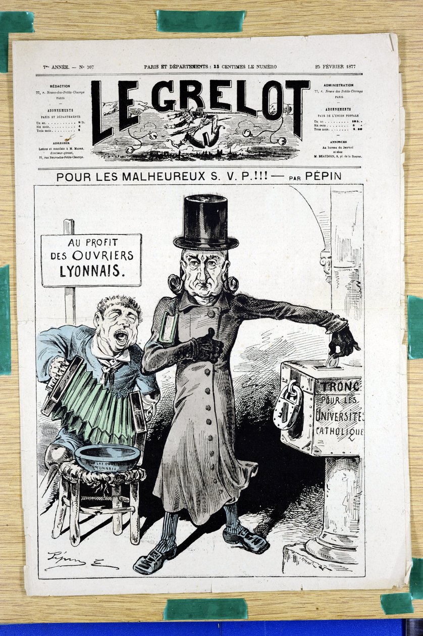 Titelblatt von Le Grelot, Nummer 307, Satirique en Couleurs von Edouard Guillaumin Pepin