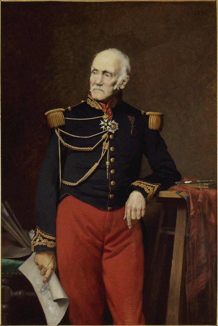 Porträt von Jean-Charles Langlois 1789-1870, 1876 von Édouard Krug