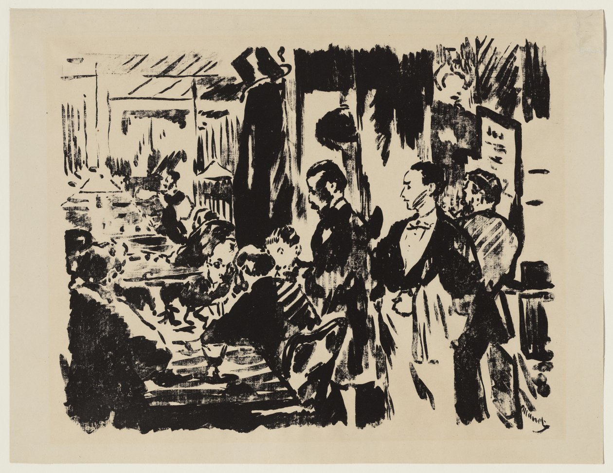 Im Café von Édouard Manet