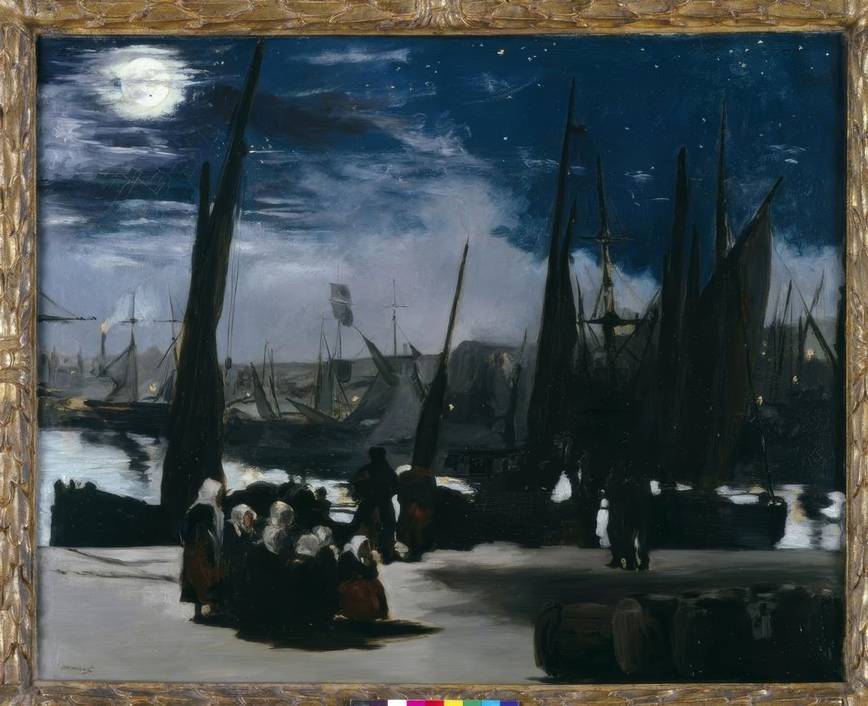Mondschein über dem Hafen von Boulogne von Édouard Manet